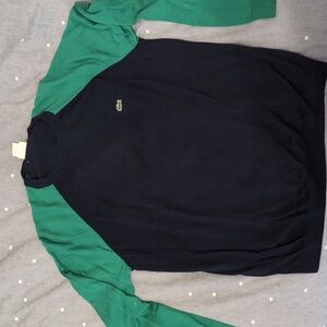 Lacoste Navy/green Sweater- Large
